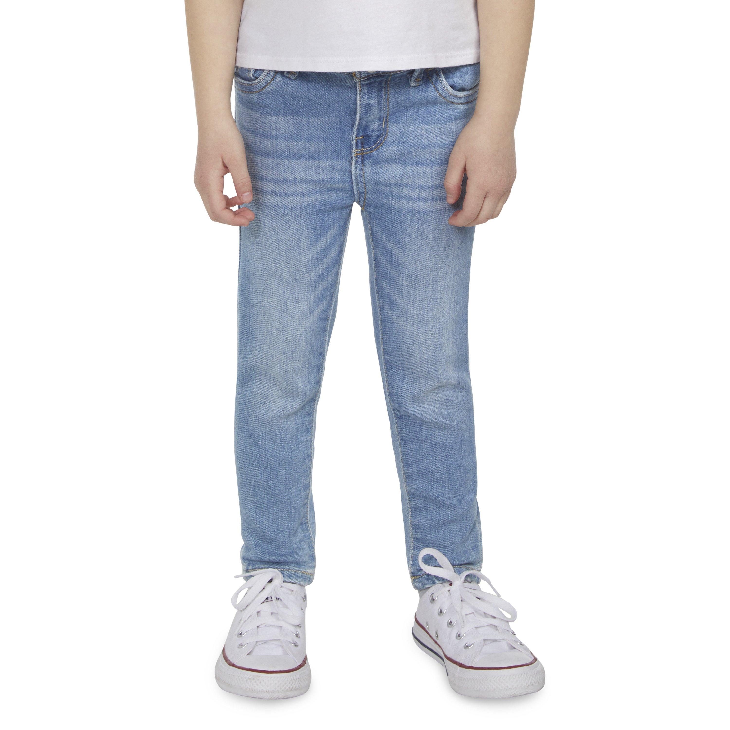 Levi's Toddler Girls' 710 Super Skinny Fit Slim Light Blue Wash Denim Jeans - LIGHT BLUE